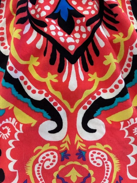 Flying Tomato Boho Halter Top Paisley Print Open Back Tie - Picture 3 of 7